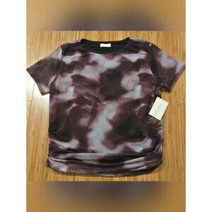 NWT Frankee & Skylarr Women’s Short-Sleeve Tie-Dye Print Top - Purple